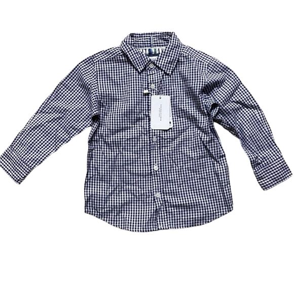 Denim and Flower Button Down Shirt 3T - Picture 1 of 3